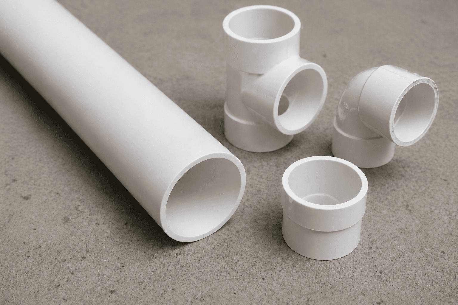 Exposed PVC drain fittings and trap assembly under a sink during a repair in Honolulu — Alpha Omega Plumbing
